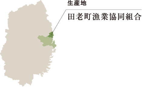 生産地 田老町漁業協同組合